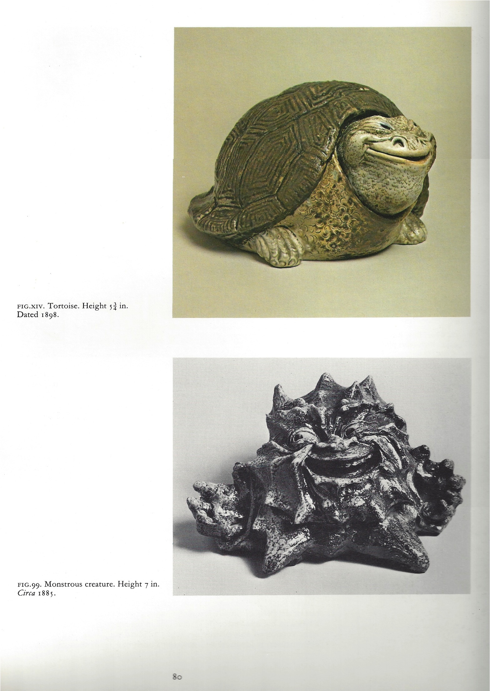 Martin Brothers Grinning Sea Monsters